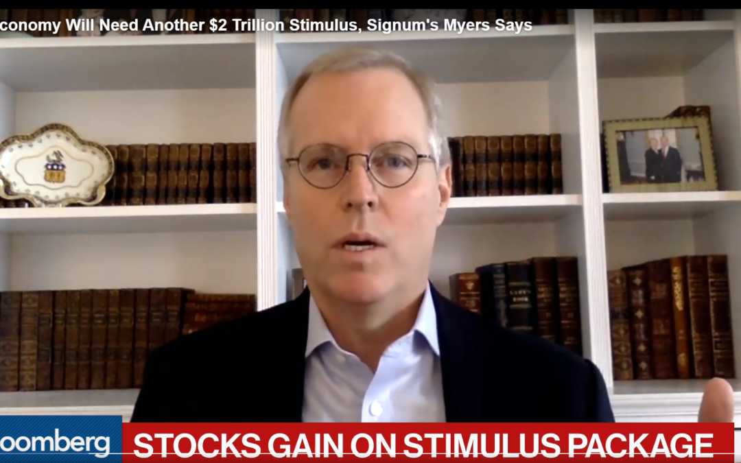 U.S. Economy Will Need Another $2 Trillion Stimulus, Signum’s Myers Says